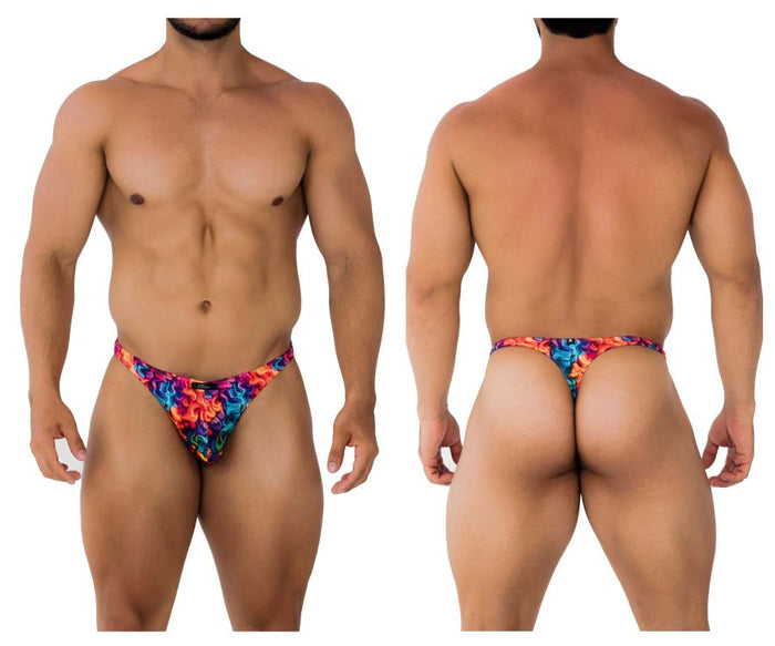 clever moda Xtremen 91171 Printed Thongs Color Fire