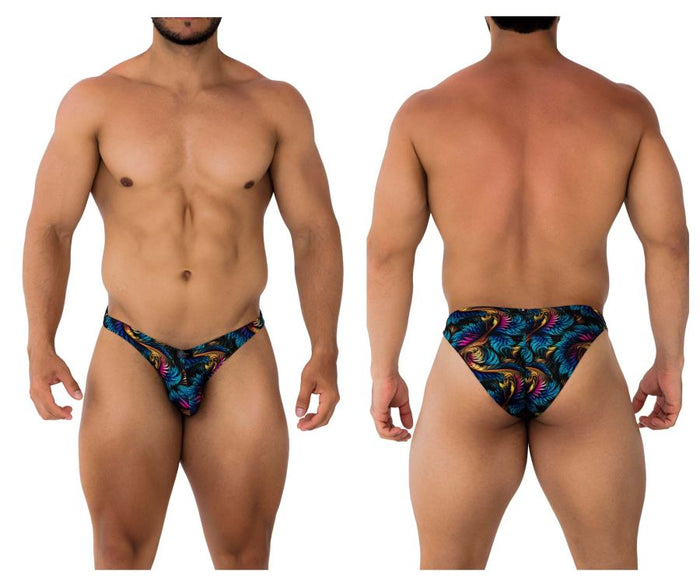 clever moda Xtremen 91172 Printed Bikini Color Leaves