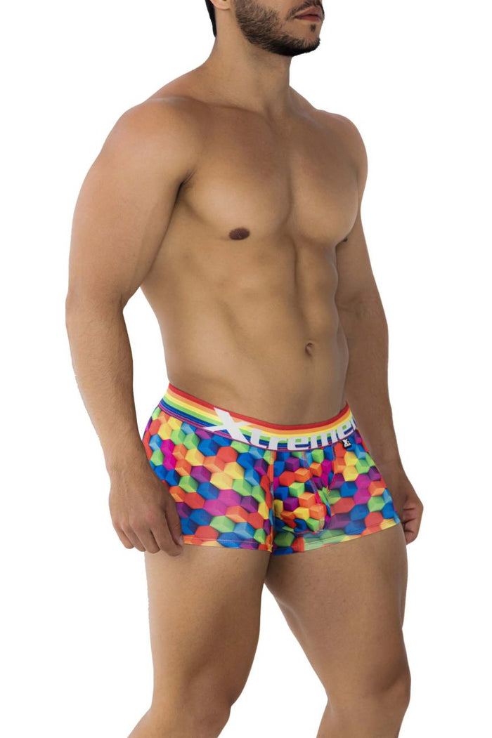 Clever Moda Xtremen 91173 Printed Trunks Color Cubes