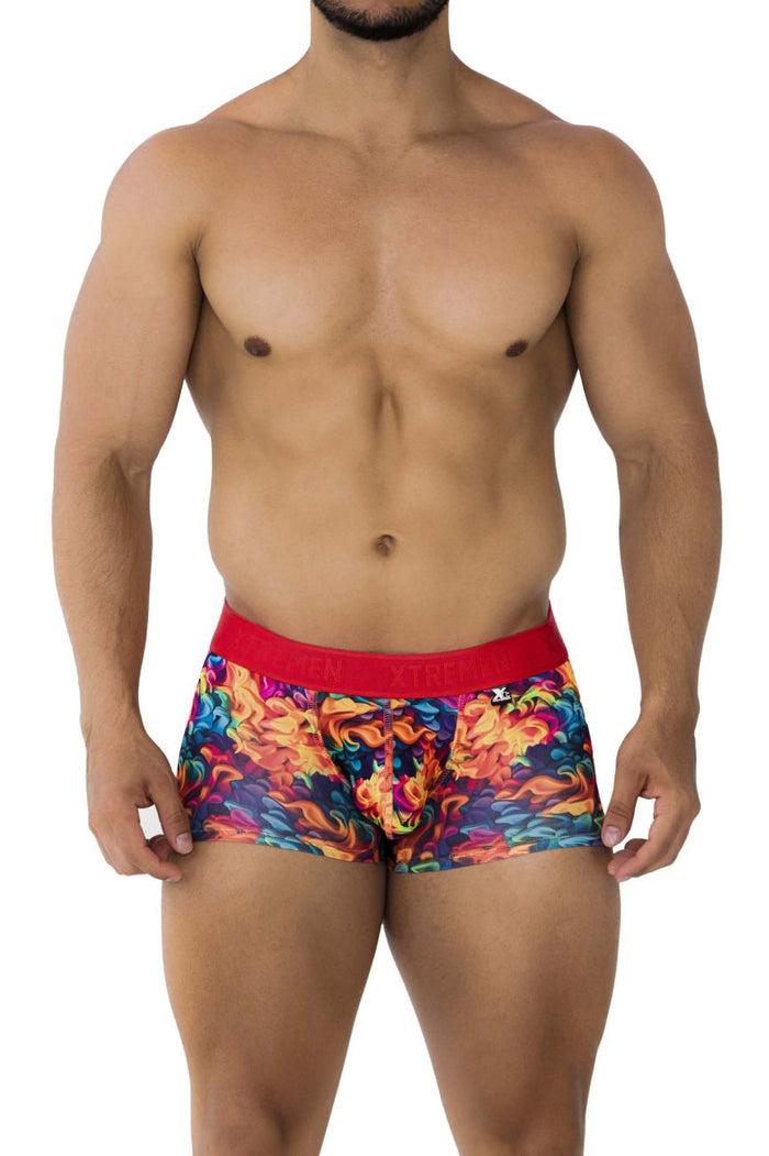 Clever Moda Xtremen 91173 Printed Trunks Color Fire