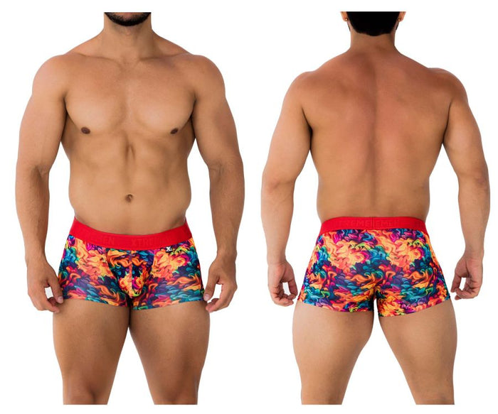 clever moda Xtremen 91173 Printed Trunks Color Fire