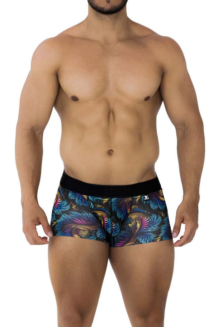 Clever Moda Xtremen 91173 Printed Trunks Color Leaves