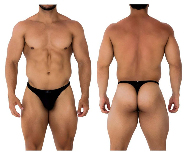 clever moda Xtremen 91176 Microfiber Thongs Color Black
