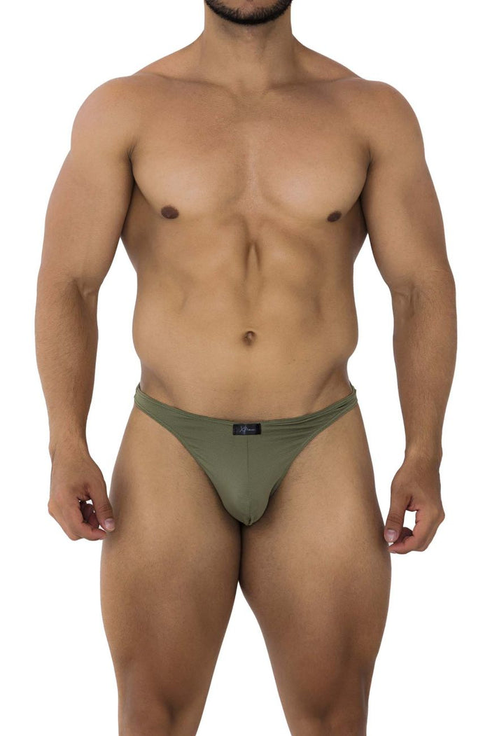 Clever Moda Xtremen 91176 Microfiber Thongs Color Green