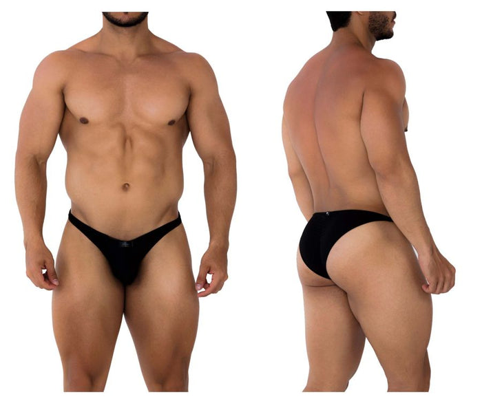 clever moda Xtremen 91177 Microfiber Bikini Color Black