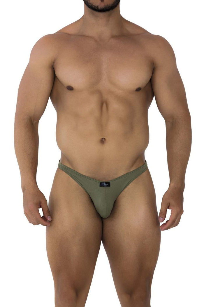 Clever Moda Xtremen 91177 Microfiber Bikini Color Green