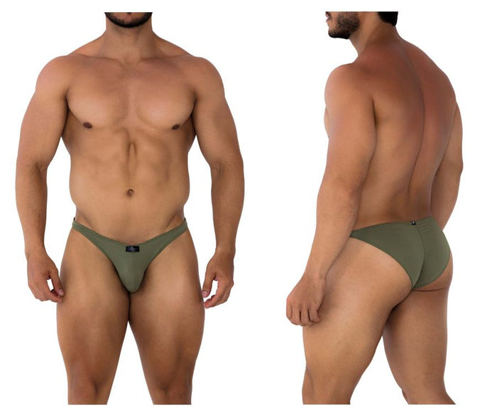 clever moda Xtremen 91177 Microfiber Bikini Color Green