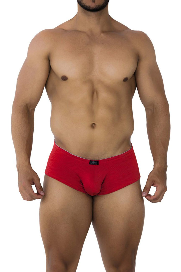 Clever Moda Xtremen 91190 Jacquard Trunks Color Red