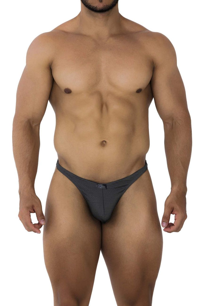 Clever Moda Xtremen 91192 Jacquard Bikini Color Gray