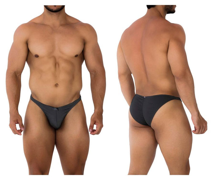 clever moda Xtremen 91192 Jacquard Bikini Color Gray