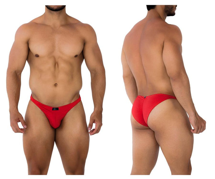 clever moda Xtremen 91192 Jacquard Bikini Color Red