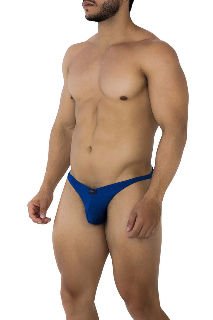 Clever Moda Xtremen 91192 Jacquard Bikini Color Royal Blue