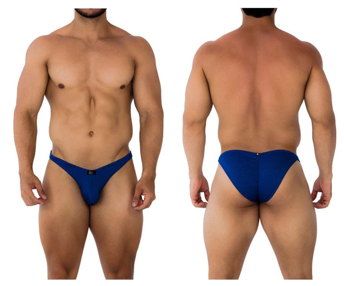 clever moda Xtremen 91192 Jacquard Bikini Color Royal Blue