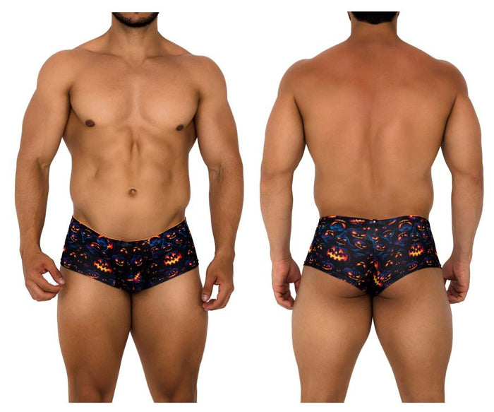 clever moda Xtremen 91193 Printed Trunks Color Pumpkins