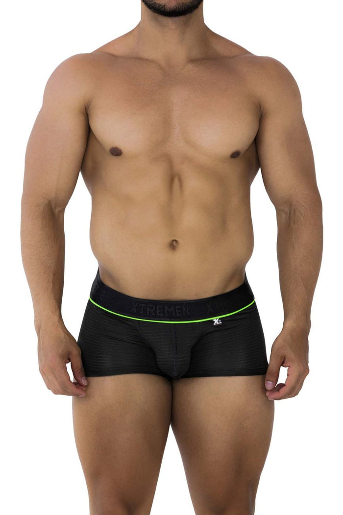 Clever Moda Xtremen 91196 Jacquard Trunks Color Black
