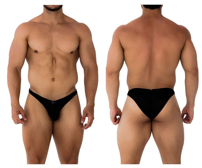 clever moda Xtremen 91197 Jacquard Bikini Color Black