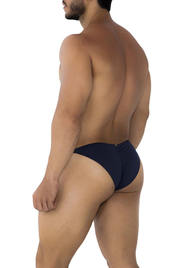 Clever Moda Xtremen 91197 Jacquard Bikini Color Dark Blue