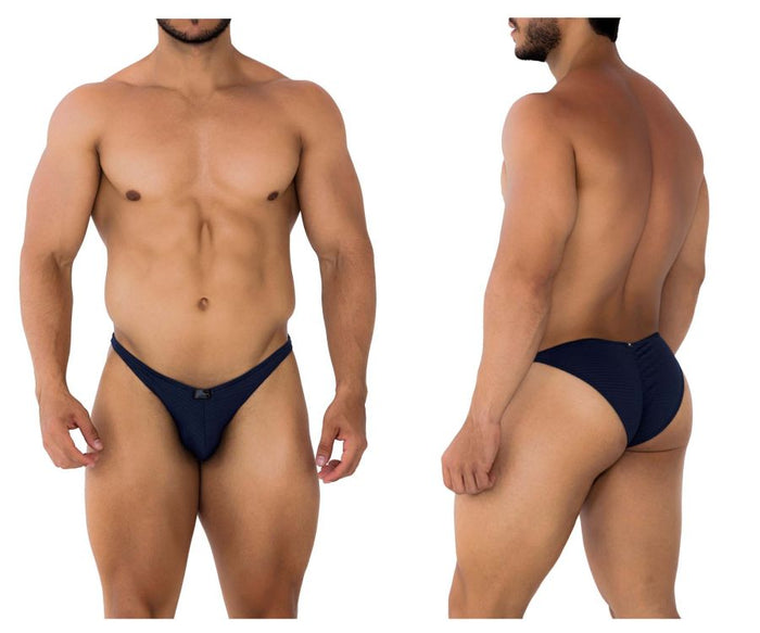 clever moda Xtremen 91197 Jacquard Bikini Color Dark Blue