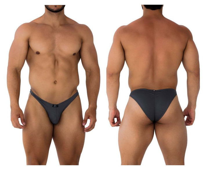 clever moda Xtremen 91197 Jacquard Bikini Color Gray