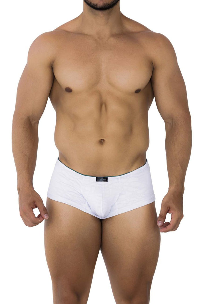 Clever Moda Xtremen 91199 Jacquard Trunks Color White