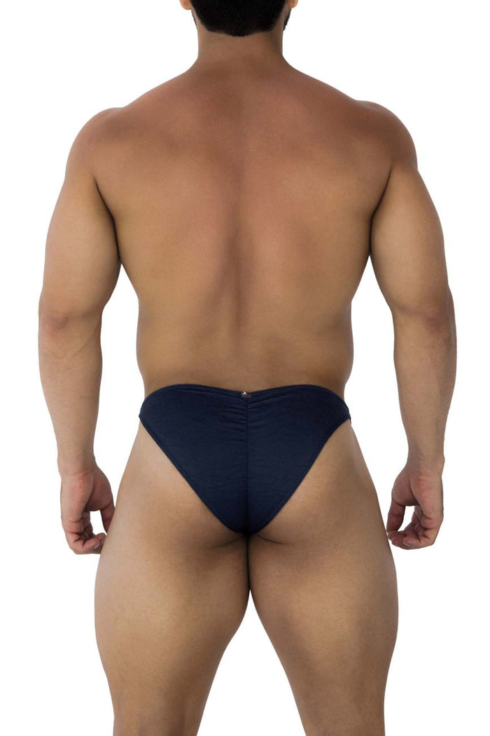 Clever Moda Xtremen 91201 Jacquard Bikini Color Dark Blue