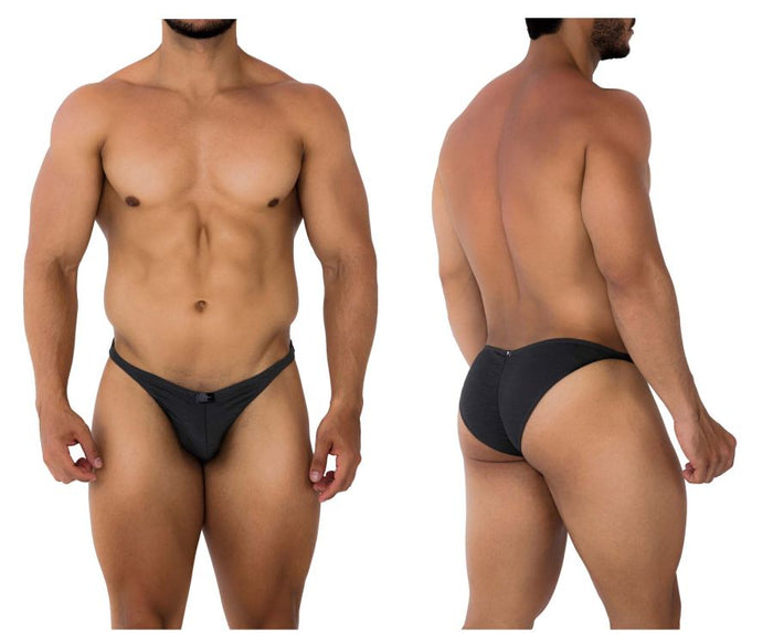 clever moda Xtremen 91201 Jacquard Bikini Color Gray