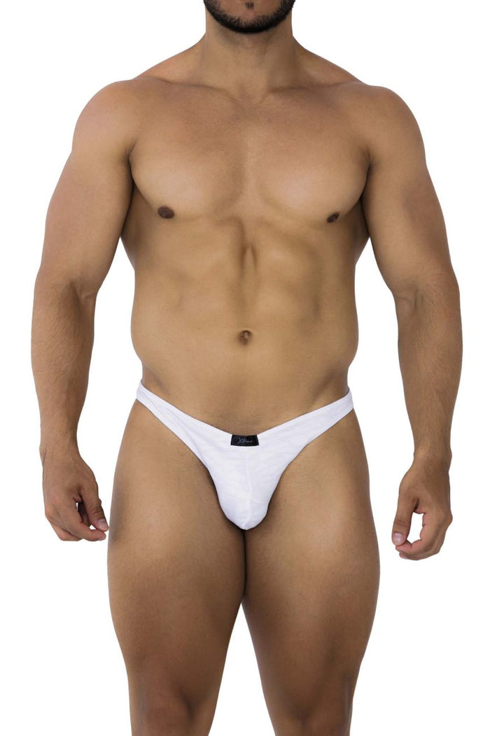 Clever Moda Xtremen 91201 Jacquard Bikini Color White