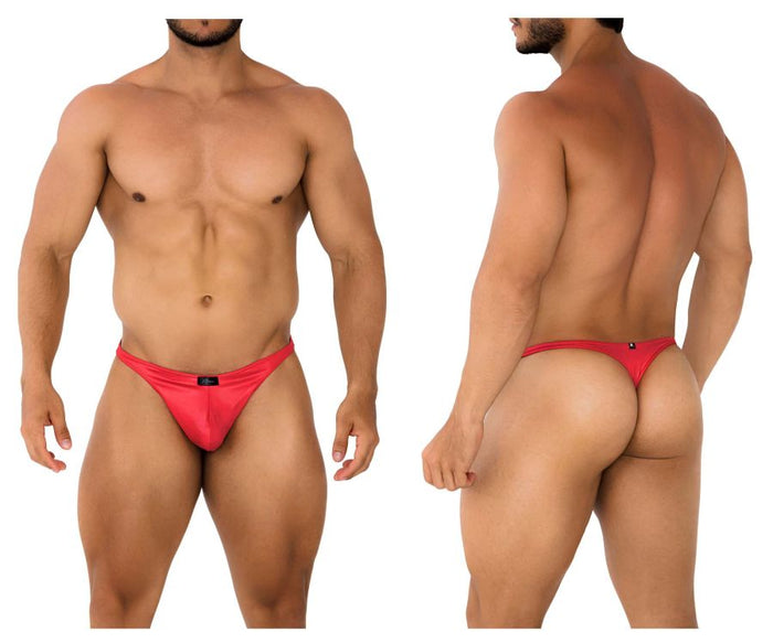 clever moda Xtremen 91203 Microfiber Thongs Color Cherry