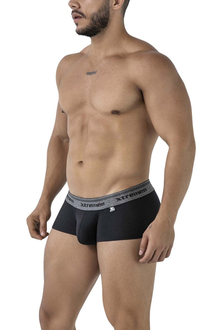 Clever Moda Xtremen 91205B Cotton Blend Trunks Color Black