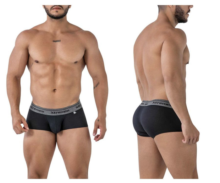 clever moda Xtremen 91205B Cotton Blend Trunks Color Black