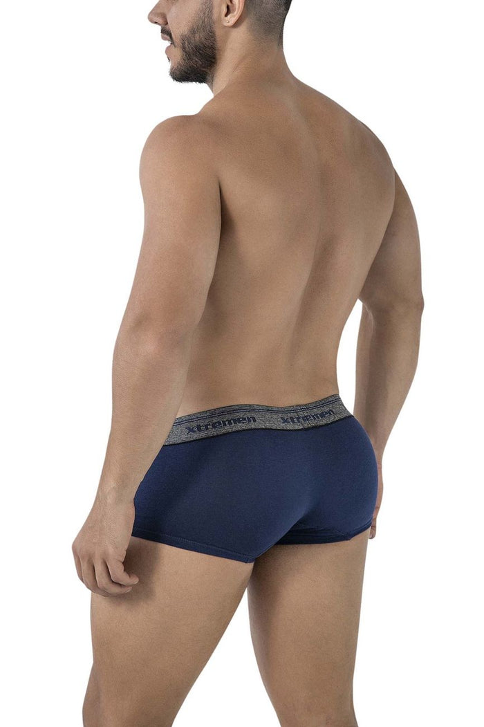 Clever Moda Xtremen 91205B Cotton Blend Trunks Color Navy