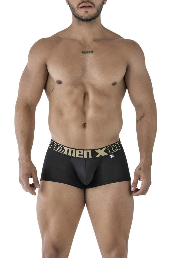 Clever Moda Xtremen 91206B Microfiber Trunks Color Black