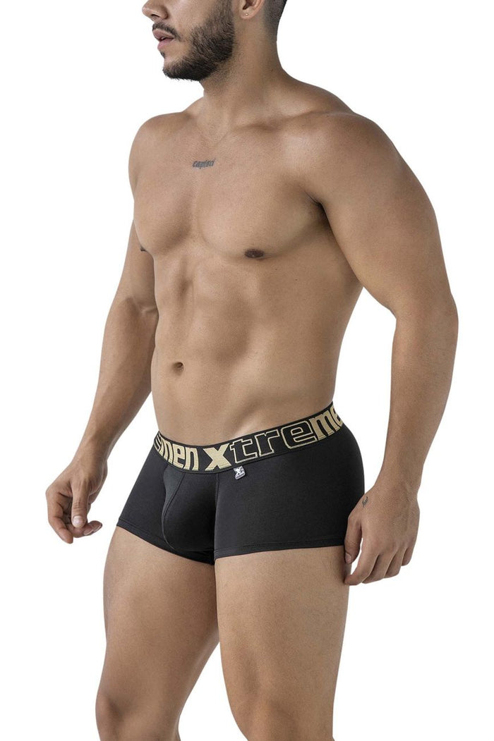 Clever Moda Xtremen 91206B Microfiber Trunks Color Black