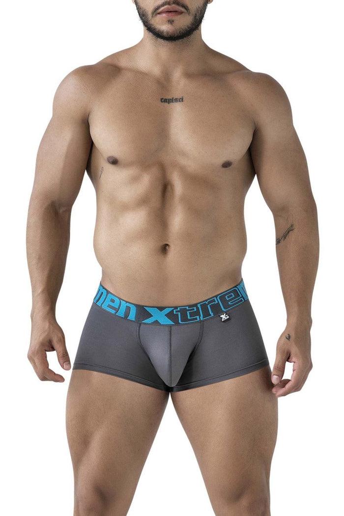 Clever Moda Xtremen 91206B Microfiber Trunks Color Gray