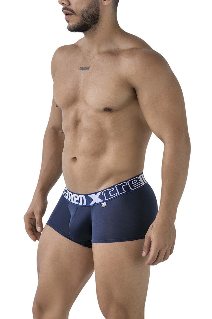 Clever Moda Xtremen 91206B Microfiber Trunks Color Navy
