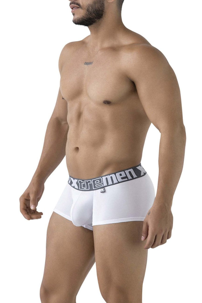 Clever Moda Xtremen 91206B Microfiber Trunks Color White
