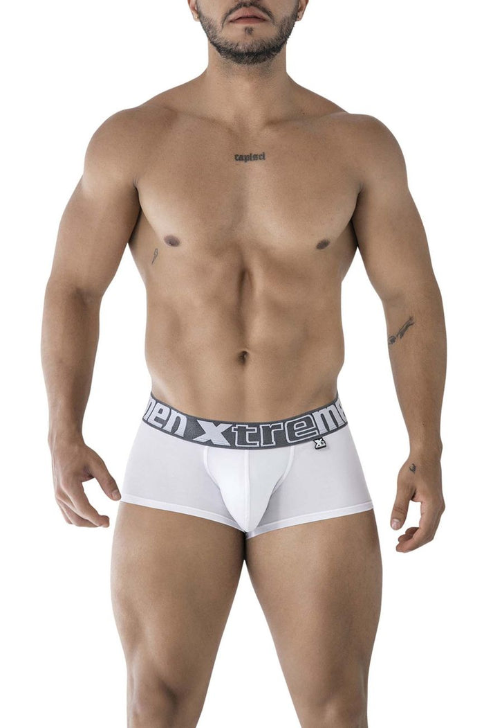 Clever Moda Xtremen 91206B Microfiber Trunks Color White