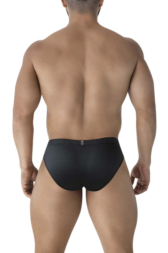 Clever Moda Xtremen 91207B Microfiber Briefs Color Black