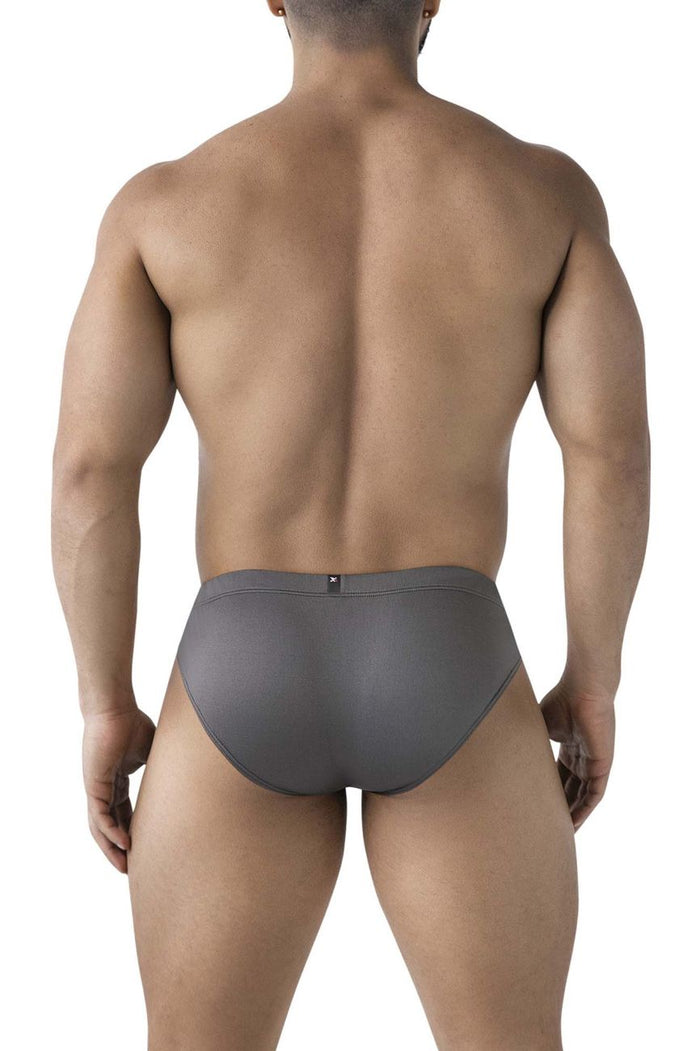 Clever Moda Xtremen 91207B Microfiber Briefs Color Gray