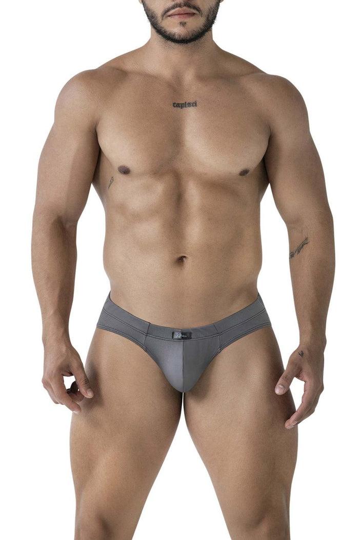 Clever Moda Xtremen 91207B Microfiber Briefs Color Gray