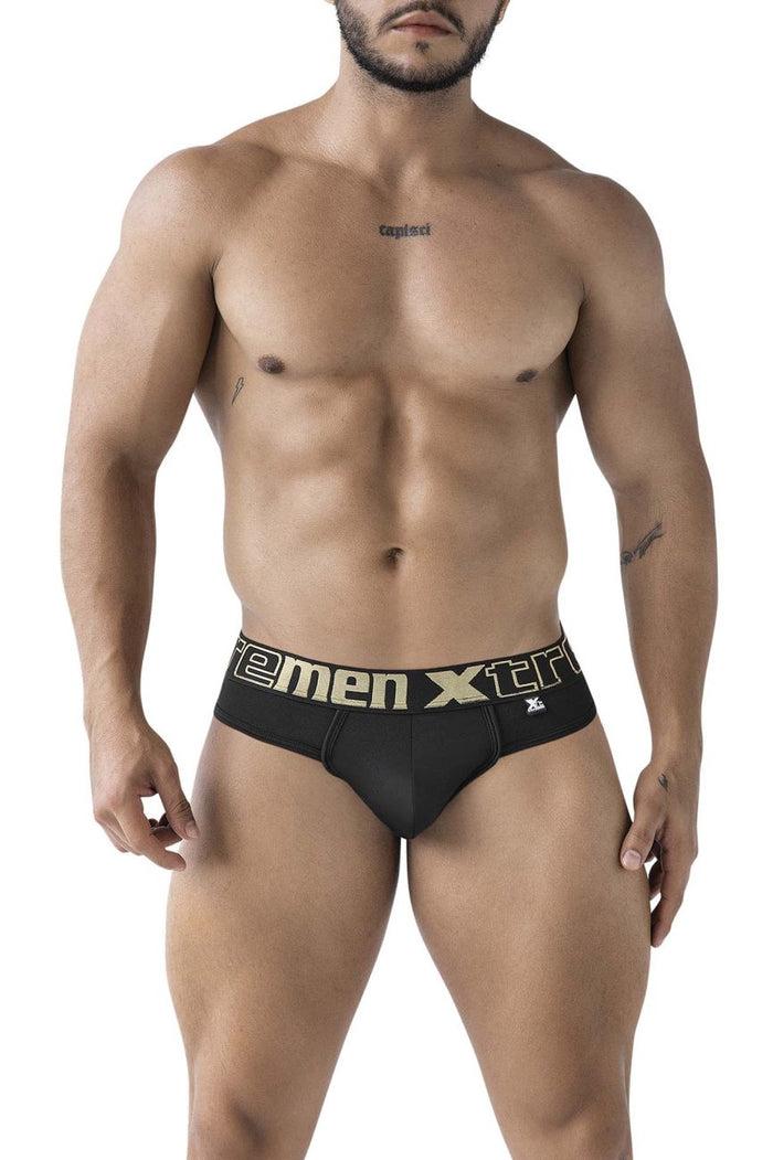 Clever Moda Xtremen 91208B Microfiber Thongs Color Black