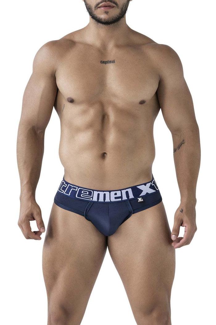 Clever Moda Xtremen 91208B Microfiber Thongs Color Navy