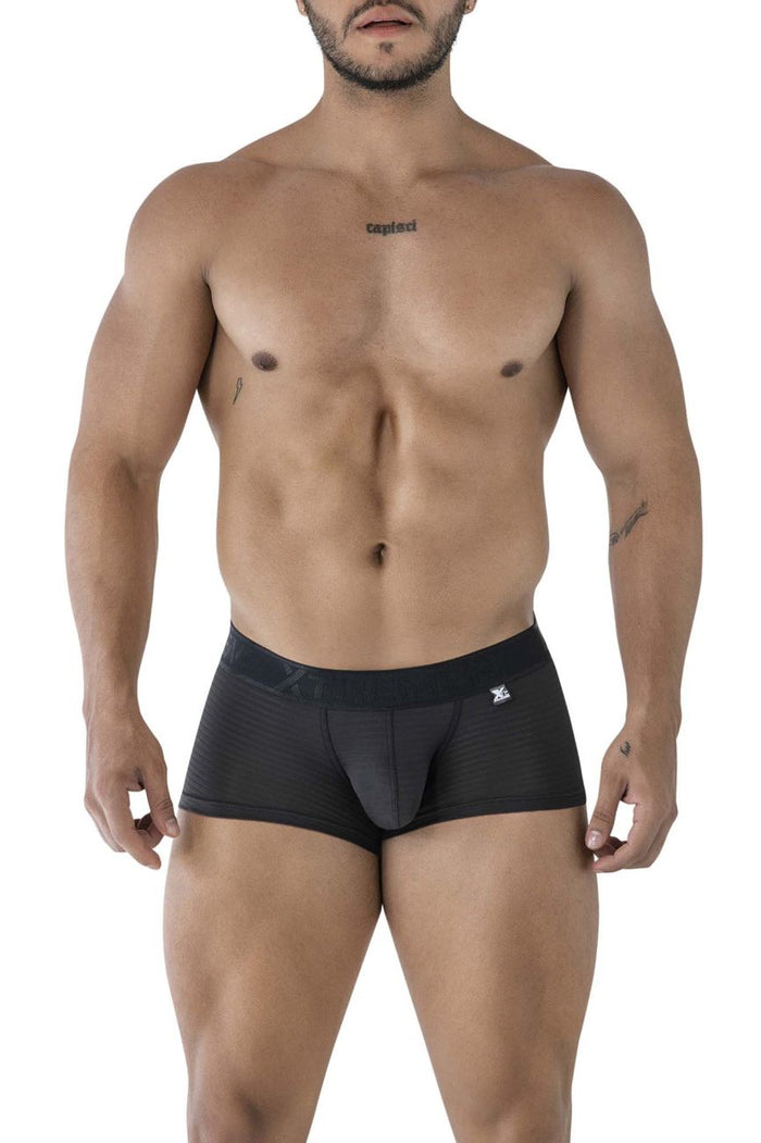 Clever Moda Xtremen 91209B Microfiber Trunks Color Black