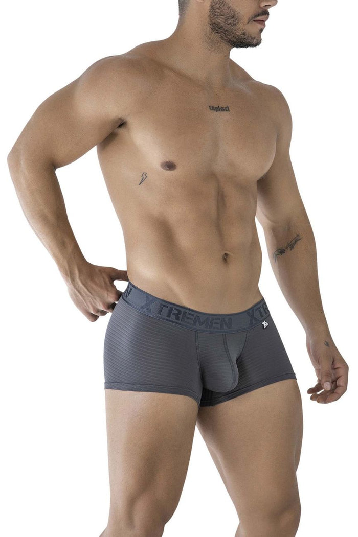 Clever Moda Xtremen 91209B Microfiber Trunks Color Gray