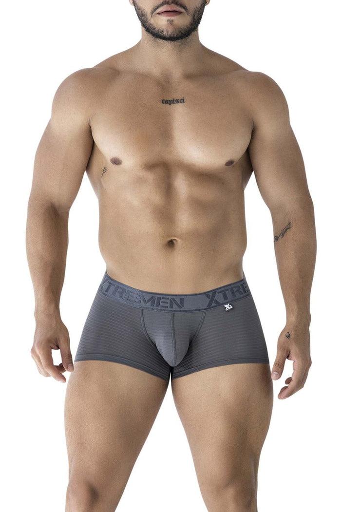 Clever Moda Xtremen 91209B Microfiber Trunks Color Gray