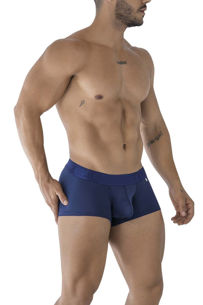 Clever Moda Xtremen 91209B Microfiber Trunks Color Navy