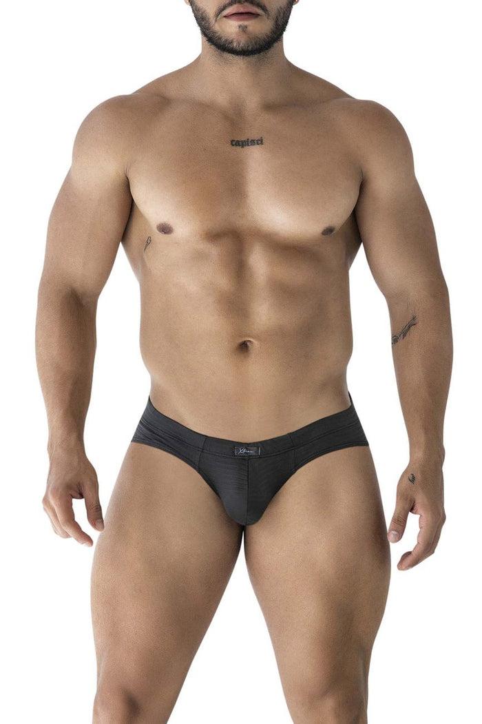 Clever Moda Xtremen 91210B Microfiber Briefs Color Black