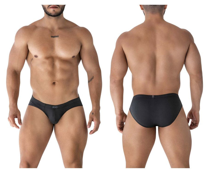 clever moda Xtremen 91210B Microfiber Briefs Color Black