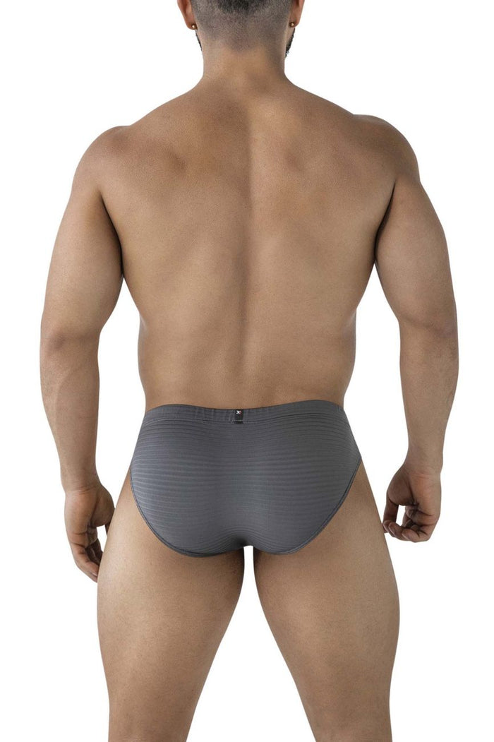 Clever Moda Xtremen 91210B Microfiber Briefs Color Gray