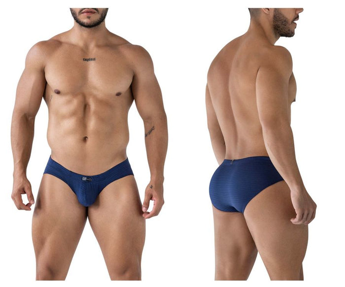 clever moda Xtremen 91210B Microfiber Briefs Color Navy
